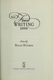 Cover of Best food writing 2008 by Holly Hughes