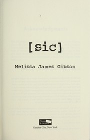 Cover of [Sic] by Melissa James Gibson