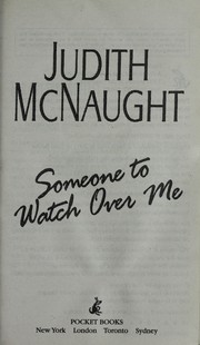 Front cover of Someone to watch over me by Judith McNaught