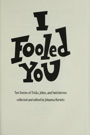 Front cover of I fooled you by Johanna Hurwitz