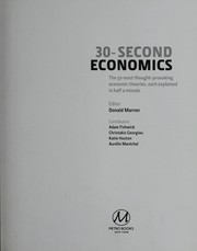 Cover of 30-second economics by Donald Marron