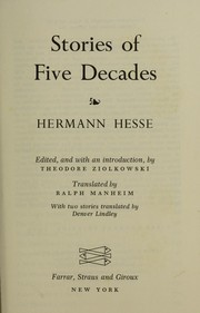 Front cover of Stories of five decades by Hermann Hesse