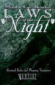 Front cover of Laws of the Night (Mind's Eye Theatre) by Jason Carl