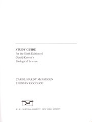 Front cover of Study guide for the sixth edition of Gould/Keeton's Biological science by James L. Gould