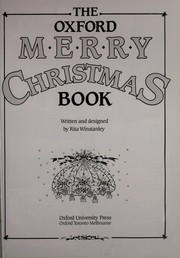 Front cover of The Oxford Merry Christmas Book by Rita Winstanley