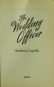 Front cover of The wedding officer by Anthony Capella