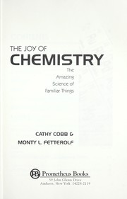 Cover of The joy of chemistry by Cathy Cobb