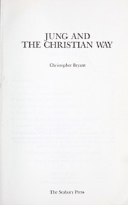 Front cover of Jung and the Christian way by Christopher Rex Bryant
