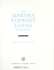 Front cover of The Martha Stewart Living cookbook by Martha Stewart