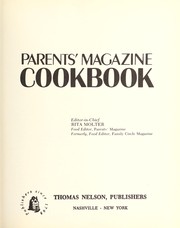 Cover of Parents' magazine cookbook by Unknown