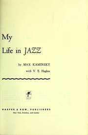 Cover of My life in jazz by Max Kaminsky