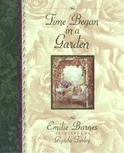 Front cover of Time began in a garden by Emilie Barnes