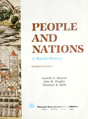 Cover of People and nations by Anatole Gregory Mazour