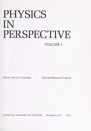 Front cover of Physics in perspective by National Research Council (U.S.). Physics Survey Committee