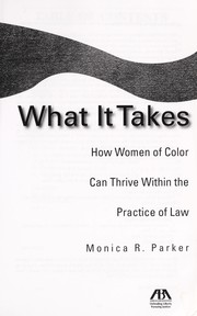 Cover of What it takes by Monica Parker