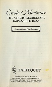 Front cover of The virgin secretary's impossible boss by Carole Mortimer