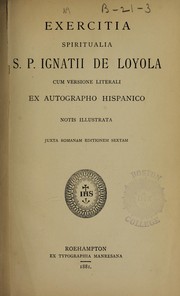 Front cover of Exercitia spiritualia by Saint Ignatius of Loyola