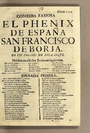 Front cover of El phenix de España San Francisco de Borja.. by Diego Calleja