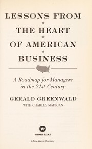 Front cover of Lessons from the heart of American business by Gerald Greenwald