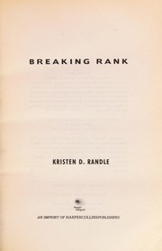 Cover of Breaking rank by Kristen D. Randle
