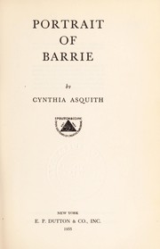 Front cover of Portrait of Barrie by Cynthia Asquith