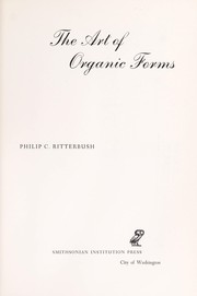 Cover of The art of organic forms by Philip C. Ritterbush