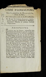 Front cover of Cours d'agriculture by Sarcey de Sutie  res M.