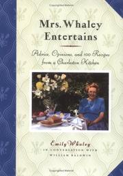 Cover of Mrs. Whaley entertains by Emily Whaley