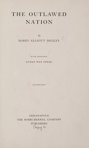 Front cover of The outlawed nation by Harry Elliott Negley