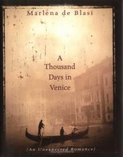 Cover of A Thousand Days in Venice by Marlena de Blasi