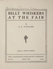 Cover of Billy Whiskers at the fair by Frances Trego Montgomery