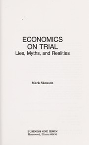 Front cover of Economics on Trial by Mark Skousen