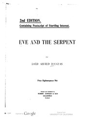 Cover of Eve and the Serpent by Lord Alfred Bruce Douglas