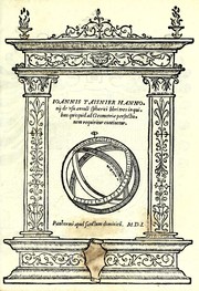 Front cover of Ioannis Taisnier Hannonij De vsu annuli sphaerici libri tres by Jean Taisnier