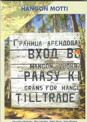 Front cover of Hangon motti by Alexander Ishchenko, Ilkka Linnakko, Pekka Silvast, Simo Silvonen
