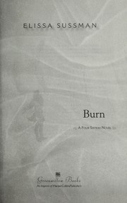 Cover of Burn by Elissa Sussman
