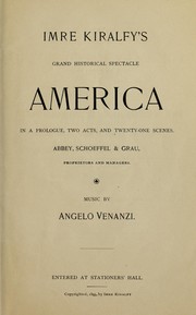 Cover of America by Imre Kiralfy