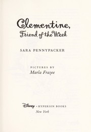 Front cover of Clementine, Friend of the Week by Sara Pennypacker