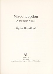 Cover of Misconception by Ryan Boudinot