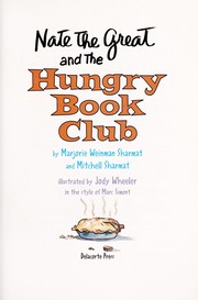 Front cover of Nate the Great and the hungry book club by Marjorie Weinman Sharmat