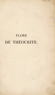 Front cover of Flore de Th©♭ocrite. Et des bucoliques grecs by Antoine Laurent Apollinaire Fée