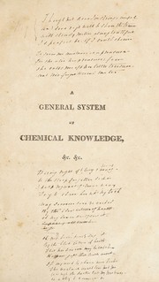 Cover of A general system of chemical knowledge; and its application to the phenomena of nature and art by Antoine François de Fourcroy
