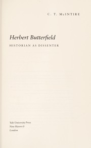 Cover of Herbert Butterfield by C. T. McIntire