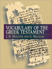 Cover of Vocabulary of the Greek New Testament by James Hope Moulton