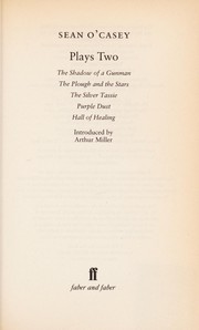 Cover of Plays two by Sean O'Casey