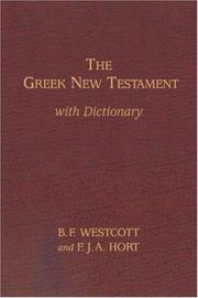 Front cover of The Greek New Testament by Brooke Foss Westcott