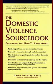 Front cover of The domestic violence sourcebook by Dawn Bradley Berry