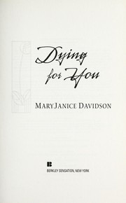 Cover of Dying for you by MaryJanice Davidson