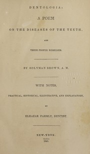 Cover of Dentologia by Solyman Brown