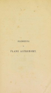 Front cover of Elements of plane astronomy by John Brinkley
